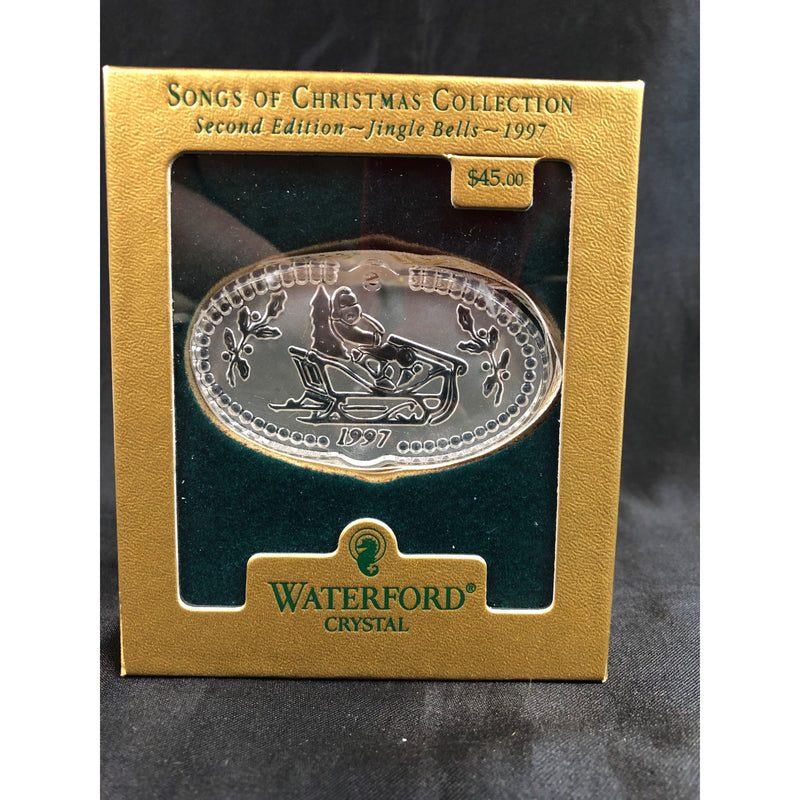 Waterford Crystal 1997 Songs of Christmas Ornament Jingle Bells Ireland