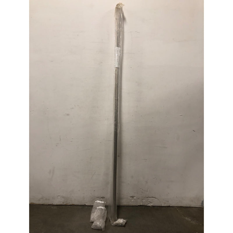 8 ft Custom Cut Curtain Rod Set, 1.5in Diameter