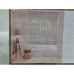 ARLO BLINDS Sheer Bamboo Roman Shades with Valance - Whitewash, 30 x 58