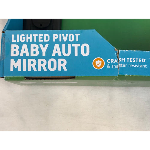 SafeFit Lighted Pivot Infant Car Mirror, Crash-Tested, Black, Unisex