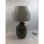 Felipe 29in 150 W Distressed Gray Glaze and Brushed Nickel Table Lamp