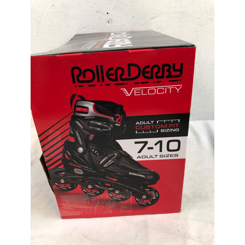 Roller Derby Velocity Adult Adjustable Inline Skates, Size 7-10