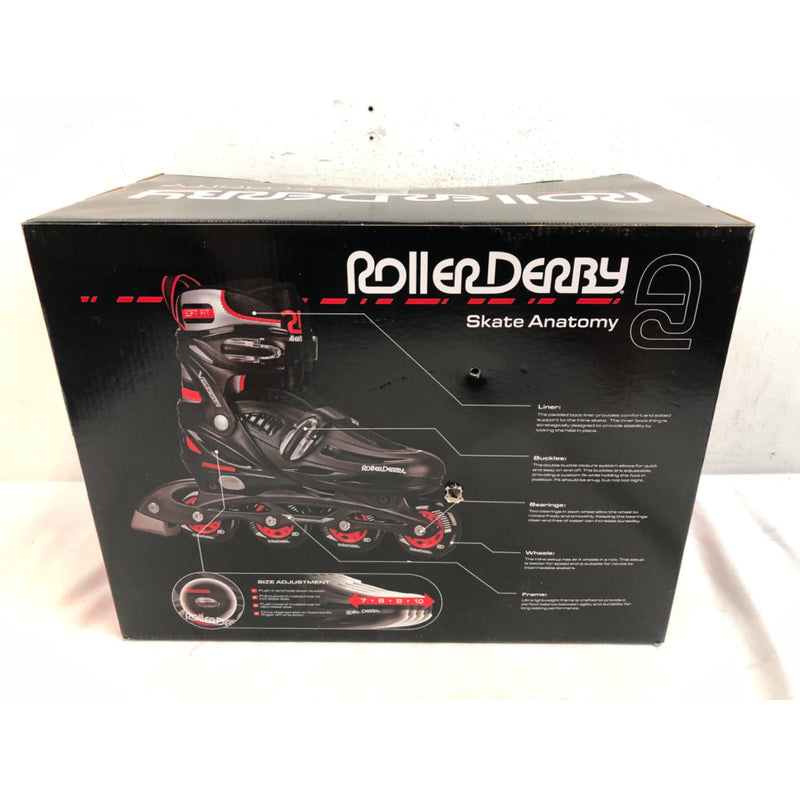 Roller Derby Velocity Adult Adjustable Inline Skates, Size 7-10