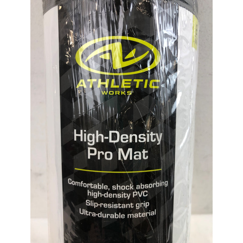 Athletic Works Pro Mat,6mm Thickness, 68 in x 24 in, Black, Ultra Thick