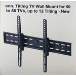 onn. Tilting TV Wall Mount for 50 to 86 TVs, up to 12 Tilting