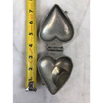 Heart 956 Vintage Pewter Ice Cream Mold, E and Co NY Eppelsheimer