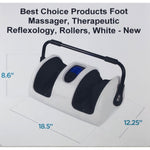 Best Choice Products Foot Massager, Therapeutic Reflexology, Rollers, White