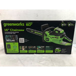 Greenworks 60V 16in 1.5kW Brushless Chainsaw with 2.5 Ah Battery/Charger 2028602