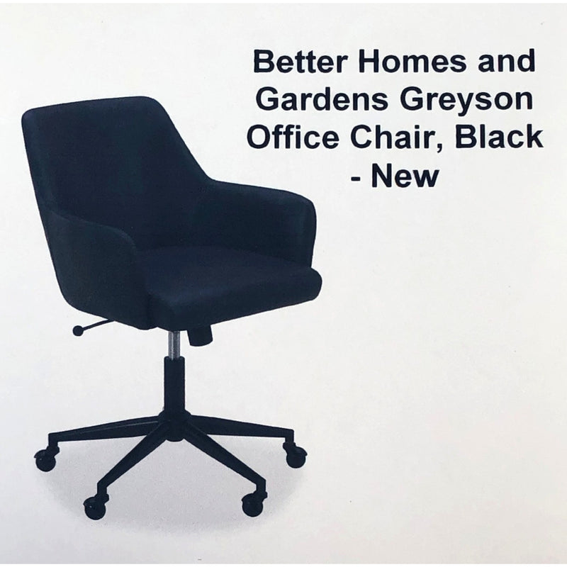 Better Homes and Gardens Greyson Office Chair, Black