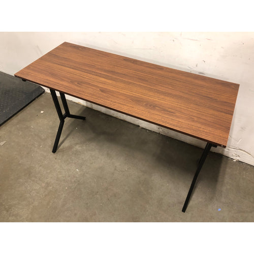 TMS Connection Computer Office Desk, Walnut and Black