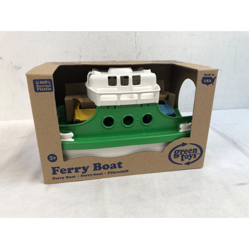 Green Toys Ferry Boat Bathtub Toy, Green/White, for Unisex Child Ages 3+