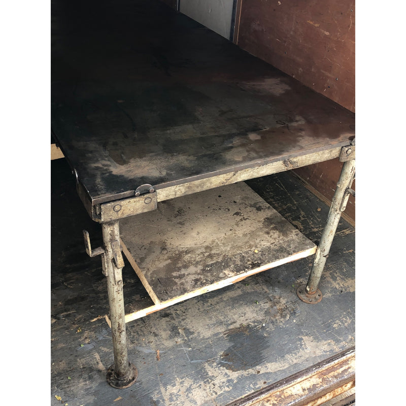 8ft x 3ft Steel Top Hot/Cold Candy Making Table