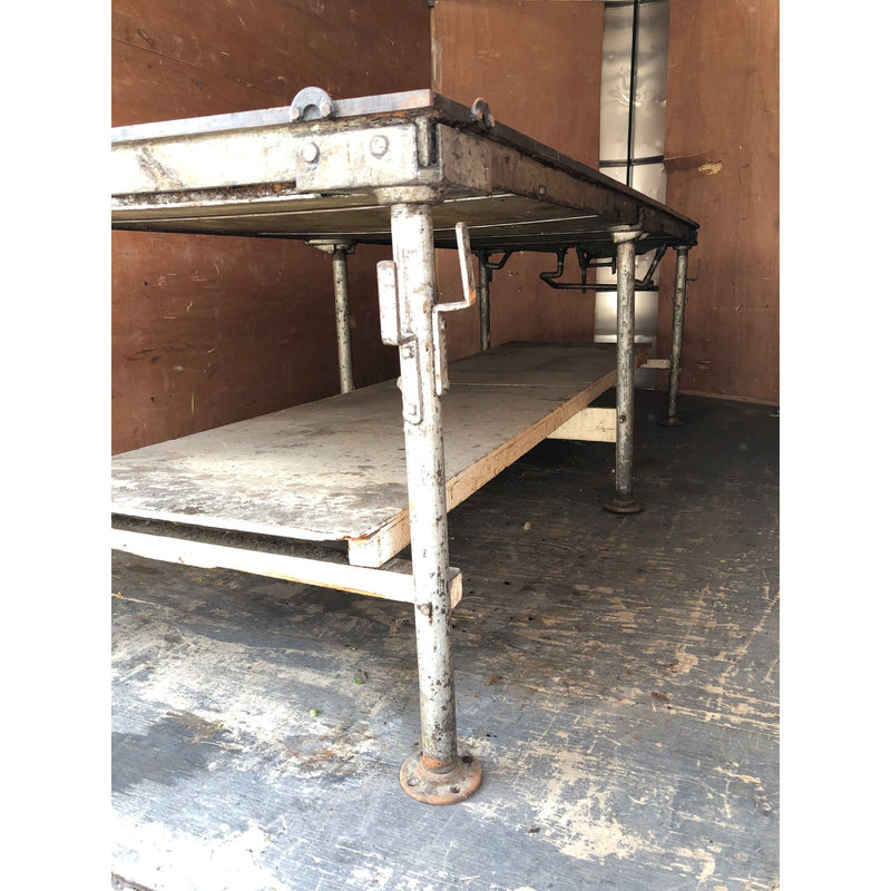 8ft x 3ft Steel Top Hot/Cold Candy Making Table