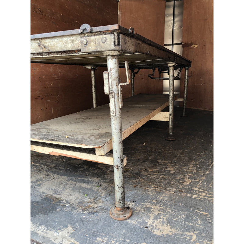 8ft x 3ft Steel Top Hot/Cold Candy Making Table