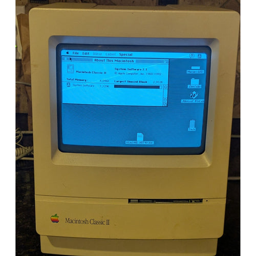 Macintosh Classic II Computer, Imagewriter Printer, Keyboard, Mouse