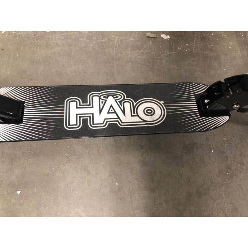 HALO Rise Above Supreme Big Wheel Scooter, Black and White