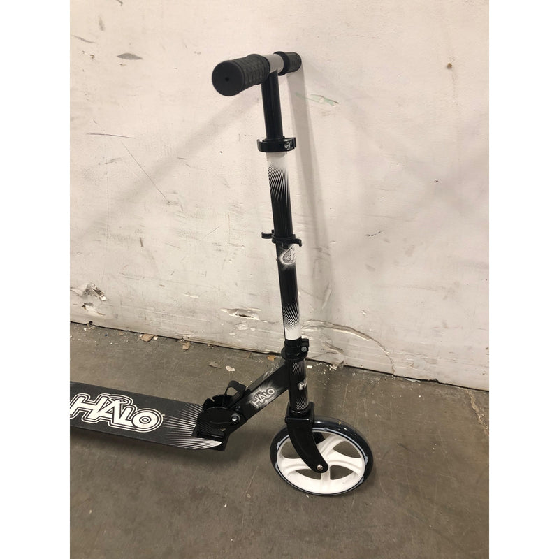 HALO Rise Above Supreme Big Wheel Scooter, Black and White