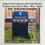 Expert Grill 4 Burner with Side Burner Propane Gas Grill in Blue