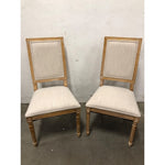 Noble House Robin Indoor French Wood Dining Chair, Set of 2, Beige, Natural