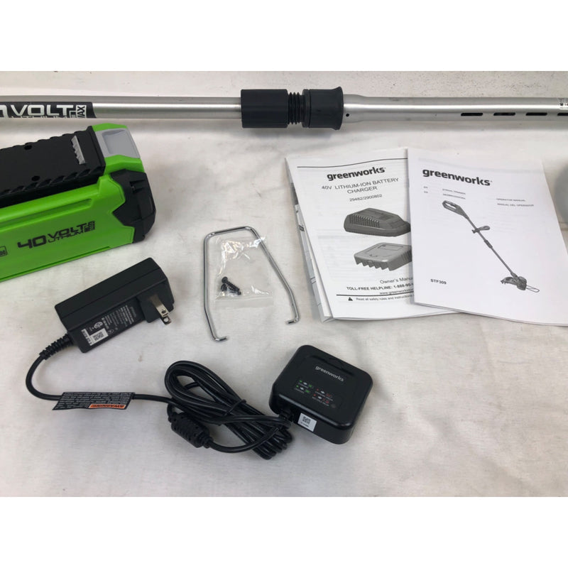 Greenworks 40V 12 Cordless String Trimmer with 2.0Ah Battery and Charger 2111702