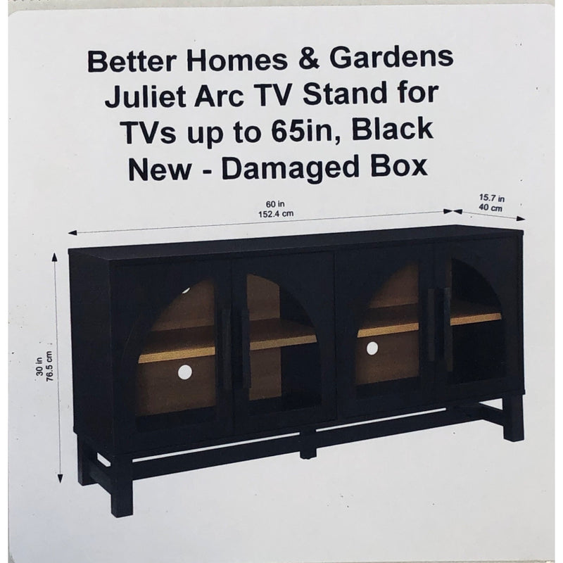 Better Homes & Gardens Juliet Arc TV Stand for TVs up to 65in, Black