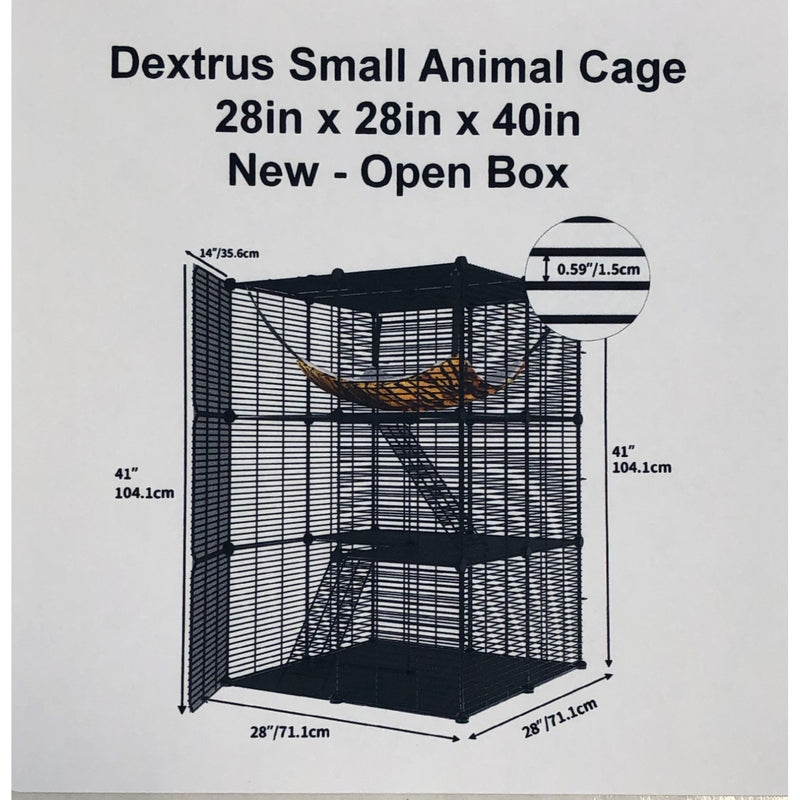 Dextrus Small Animal Cage 28in x 28in x 40in