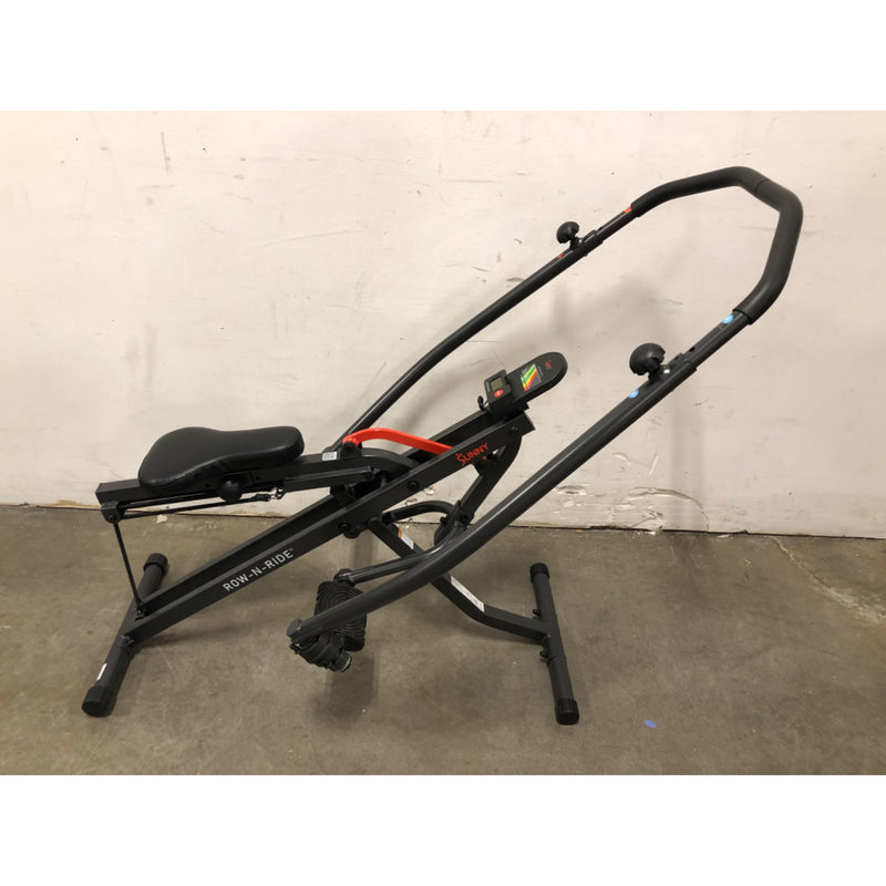 Sunny Health & Fitness Full Body Adjustable Multi-function SMART Row-N-Ride