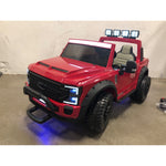 Ford F450 Two, Seater Ride On Kids Car 24V Truck w/ Remote, Red