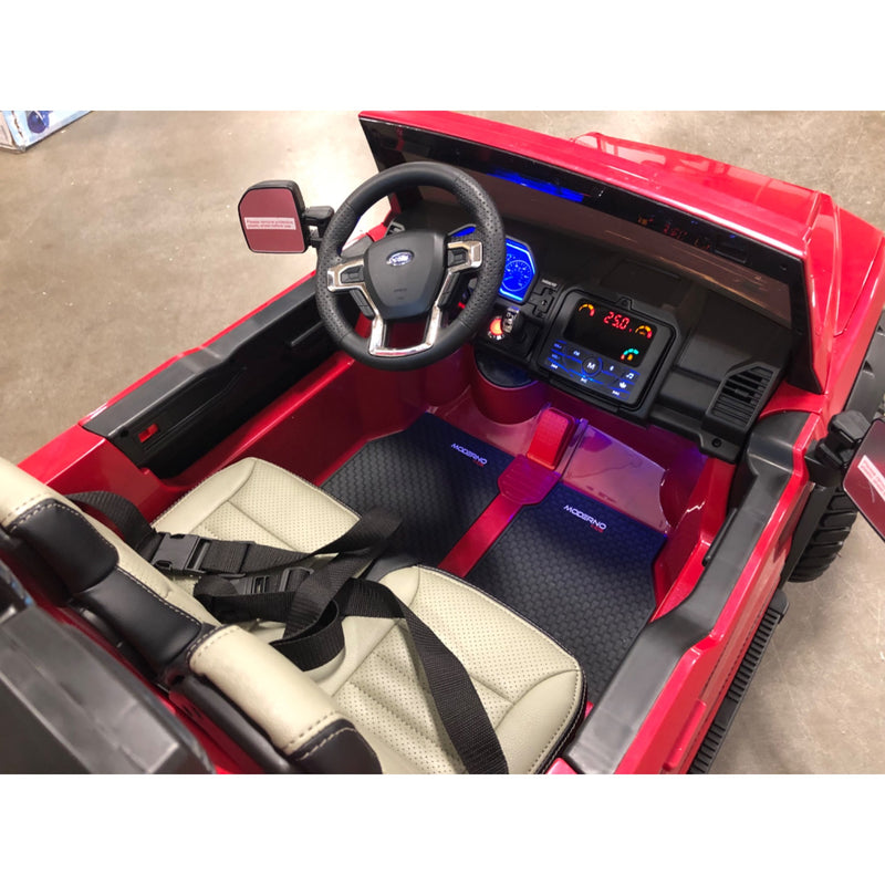 Ford F450 Two, Seater Ride On Kids Car 24V Truck w/ Remote, Red