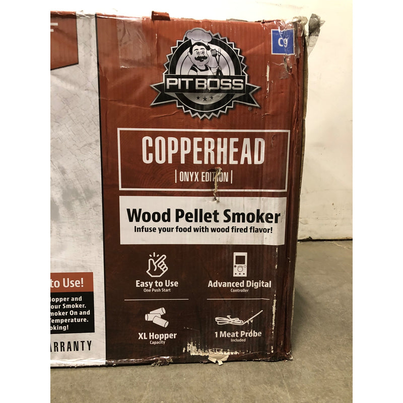 Pit Boss Copperhead 1300 Sq in Vertical Wood Pellet Smoker - Onyx Edition