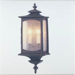 Market Square 6.75 in. W 2-Light Bronze Outdoor 19 in. Wall Lantern Sconce